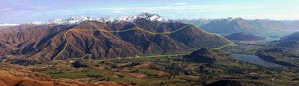 Kawarau River Station with indicative boundary.